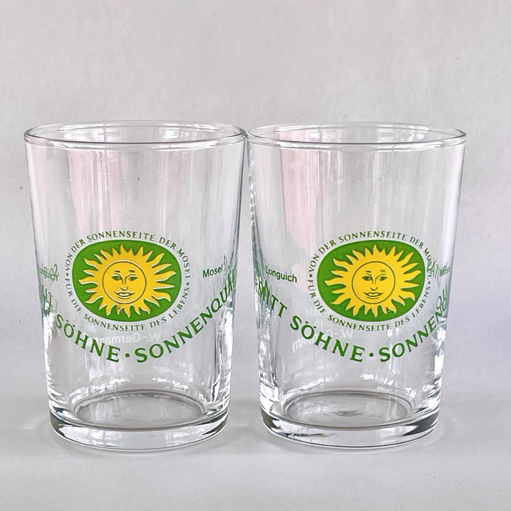 Vintage Schmitt Sohne German Winery Tasting Glasses